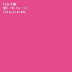 #E54A8B - French Rose Color Image