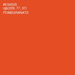 #E54D25 - Pomegranate Color Image