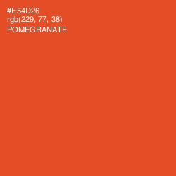 #E54D26 - Pomegranate Color Image
