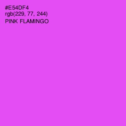 #E54DF4 - Pink Flamingo Color Image