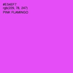 #E54EF7 - Pink Flamingo Color Image