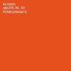 #E55020 - Pomegranate Color Image