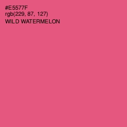 #E5577F - Wild Watermelon Color Image