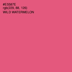 #E5587E - Wild Watermelon Color Image