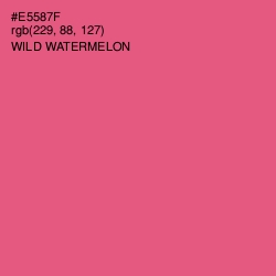 #E5587F - Wild Watermelon Color Image