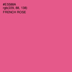 #E5588A - French Rose Color Image