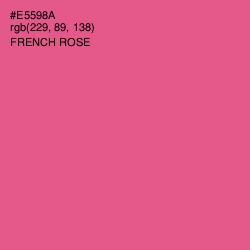 #E5598A - French Rose Color Image