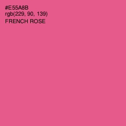 #E55A8B - French Rose Color Image