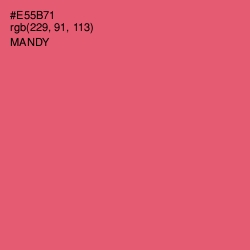 #E55B71 - Mandy Color Image