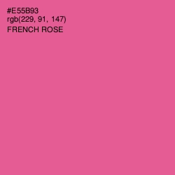 #E55B93 - French Rose Color Image