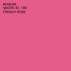 #E55C8A - French Rose Color Image