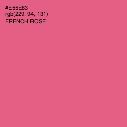 #E55E83 - French Rose Color Image