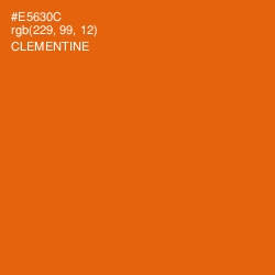 #E5630C - Clementine Color Image