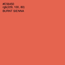 #E56450 - Burnt Sienna Color Image
