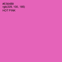 #E564B9 - Hot Pink Color Image