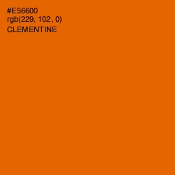 #E56600 - Clementine Color Image