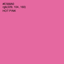 #E568A0 - Hot Pink Color Image