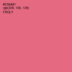 #E56A81 - Froly Color Image