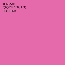 #E56AAB - Hot Pink Color Image