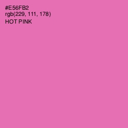 #E56FB2 - Hot Pink Color Image