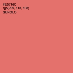 #E5716C - Sunglo Color Image