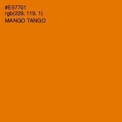 #E57701 - Mango Tango Color Image