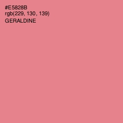 #E5828B - Geraldine Color Image