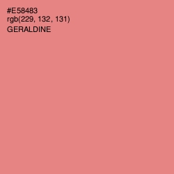 #E58483 - Geraldine Color Image