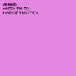 #E586E3 - Lavender Magenta Color Image