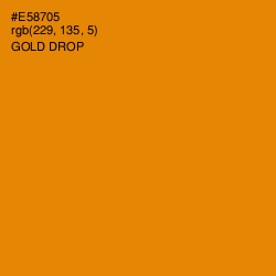 #E58705 - Gold Drop Color Image