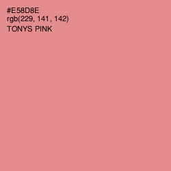 #E58D8E - Tonys Pink Color Image