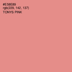 #E58E89 - Tonys Pink Color Image