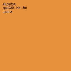 #E5903A - Jaffa Color Image