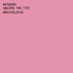 #E592AC - Mauvelous Color Image