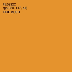 #E5932C - Fire Bush Color Image