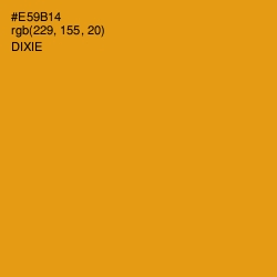 #E59B14 - Dixie Color Image