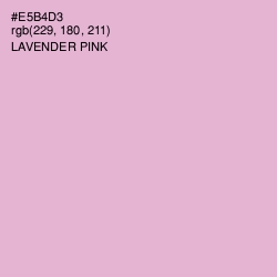 #E5B4D3 - Lavender Pink Color Image