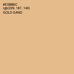 #E5BB8C - Gold Sand Color Image