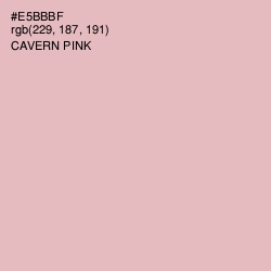 #E5BBBF - Cavern Pink Color Image