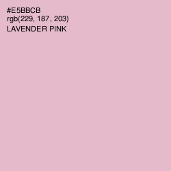 #E5BBCB - Lavender Pink Color Image