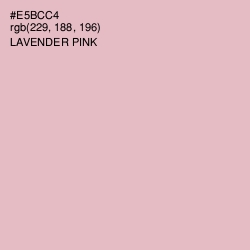 #E5BCC4 - Lavender Pink Color Image