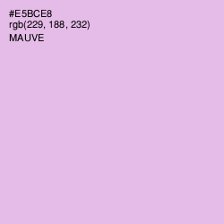 #E5BCE8 - Mauve Color Image