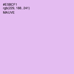 #E5BCF1 - Mauve Color Image