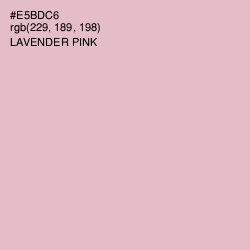 #E5BDC6 - Lavender Pink Color Image