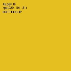 #E5BF1F - Buttercup Color Image