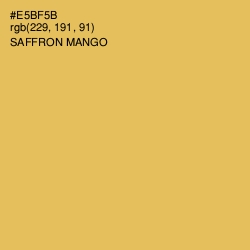 #E5BF5B - Saffron Mango Color Image