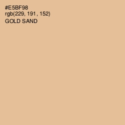 #E5BF98 - Gold Sand Color Image
