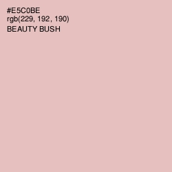 #E5C0BE - Beauty Bush Color Image