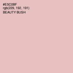 #E5C0BF - Beauty Bush Color Image