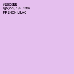 #E5C0EE - French Lilac Color Image